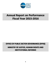 Annual Report 2015 - 2016​